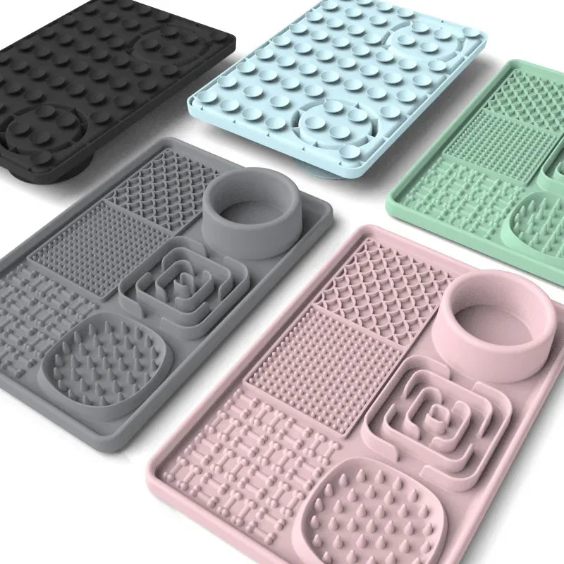 Multi-Zone Large Silicone Lick Mat