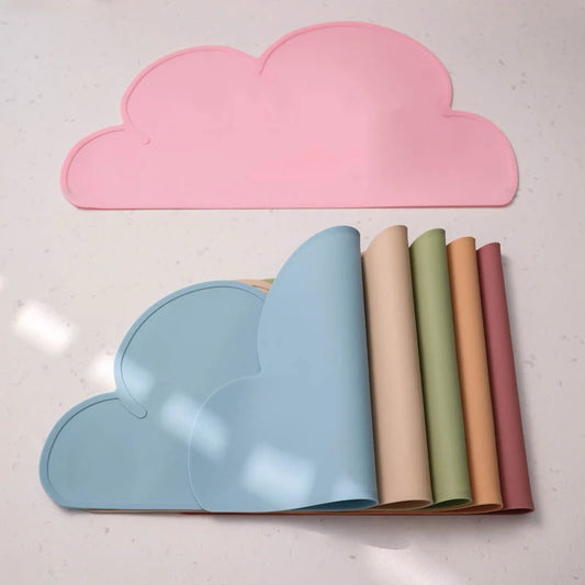 The CloudMat™ Silicone Feeding Mat – The Cutest Mess-Proof Mealtime Mat