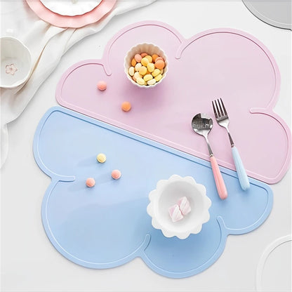 The CloudMat™ Silicone Feeding Mat – The Cutest Mess-Proof Mealtime Mat