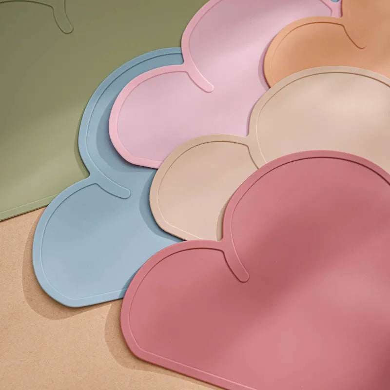 The CloudMat™ Silicone Feeding Mat – The Cutest Mess-Proof Mealtime Mat