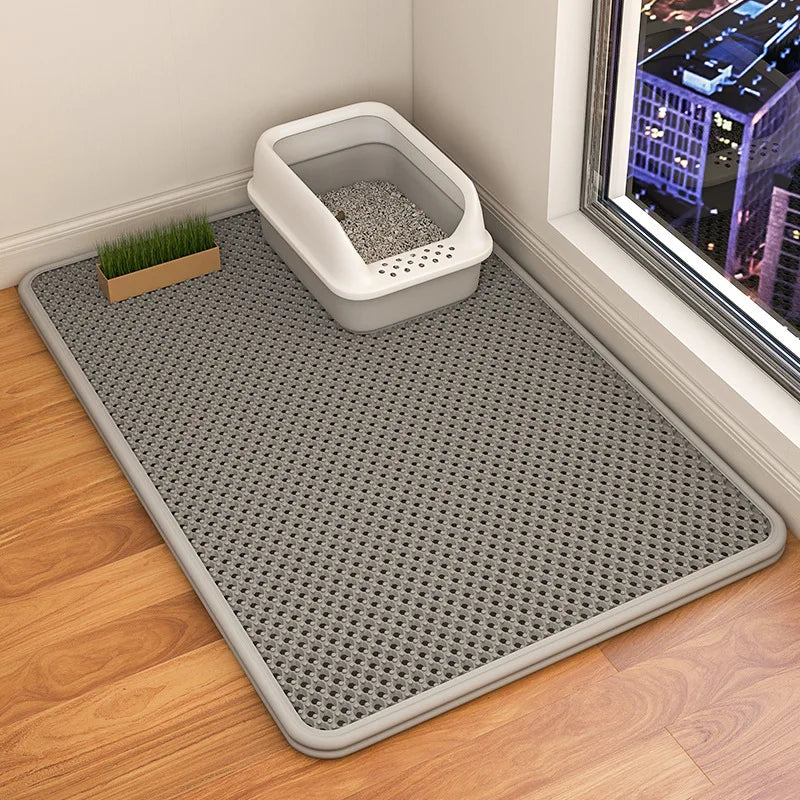 Double-Layer Waterproof Cat Litter Mat